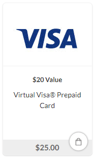 ValuedOpinions Prepaid Visa Redemption Option