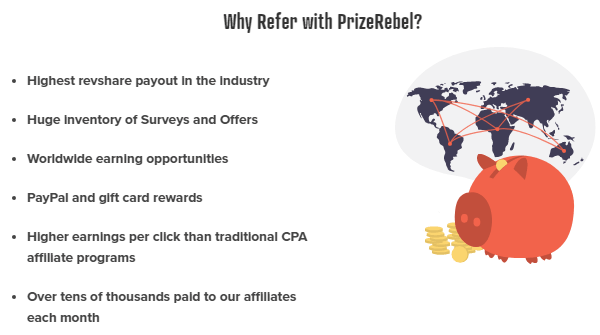 PrizeRebel Referral Program Details