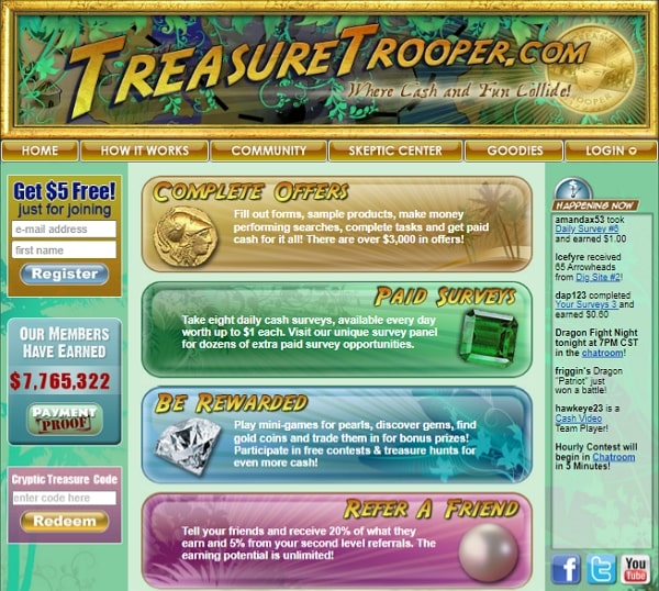 Treasure Trooper Home Page