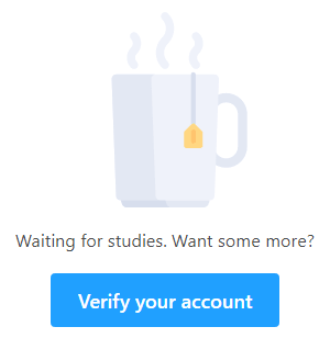 Prolific Verify Your Account Button