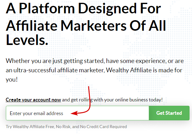 Join Wealthy Affiliate Step 1
