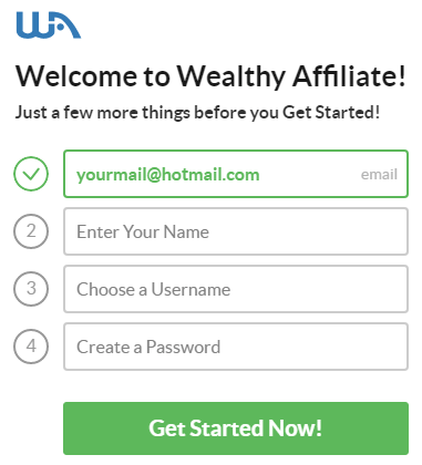 Join Wealthy Affiliate Step 2