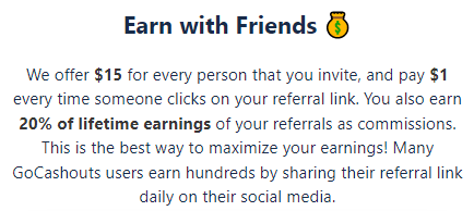 GoCashouts Referral Program