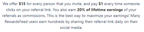 RewardsFeed.com Referral Earnings