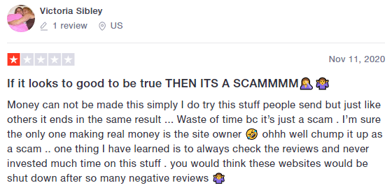 Trustpilot Negative RewardsFeed.com Review 3