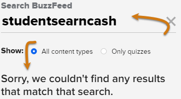 StudentsEarnCash.co No Results On BuzzFeed