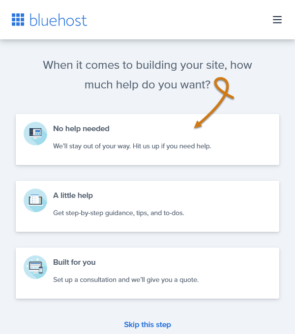 Bluehost How Much Help Do You Want