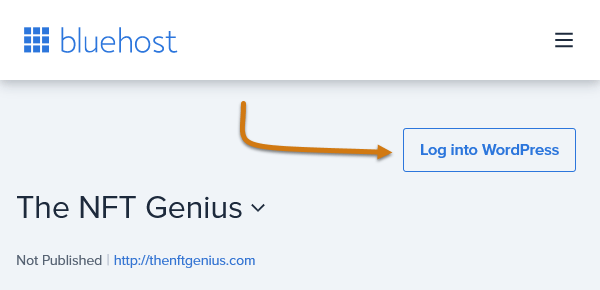 Bluehost Log Into WordPress