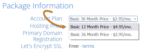 Bluehost Yearly Basic Hosting Plan
