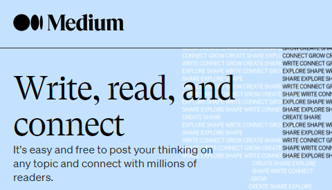 Medium Homepage Screenshot